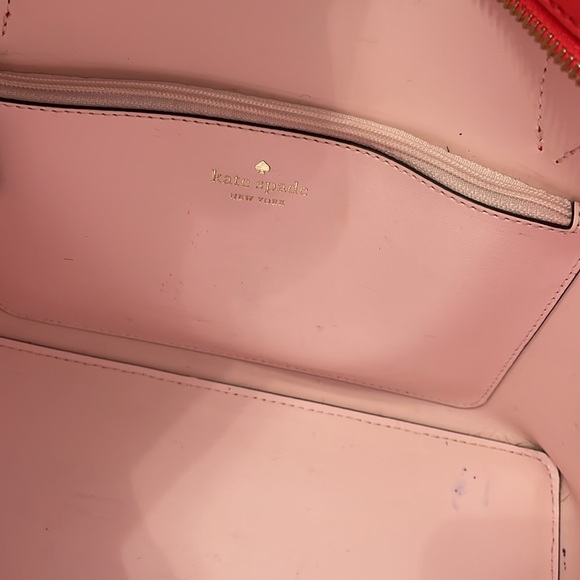 Kate Spade leather coral purse tote - Picture 10 of 12